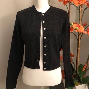 BANANA REPUBLIC gray button down cardigan